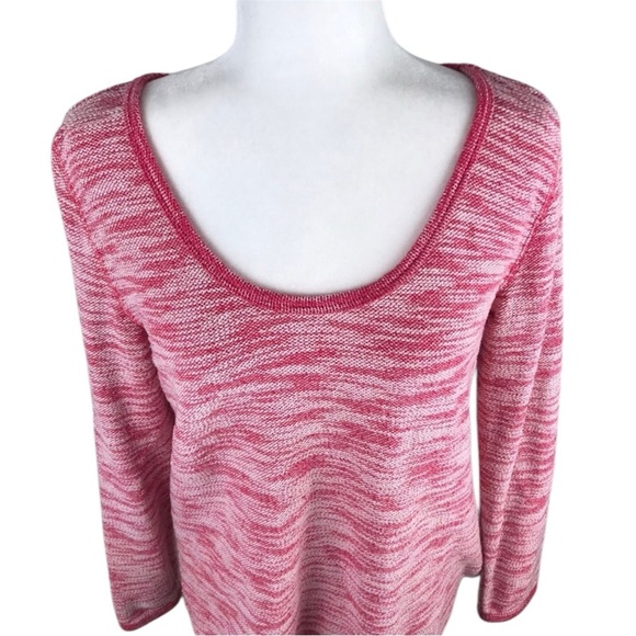 Riders by Lee Pink & White U-Neck Top Size S - Picture 2 of 5